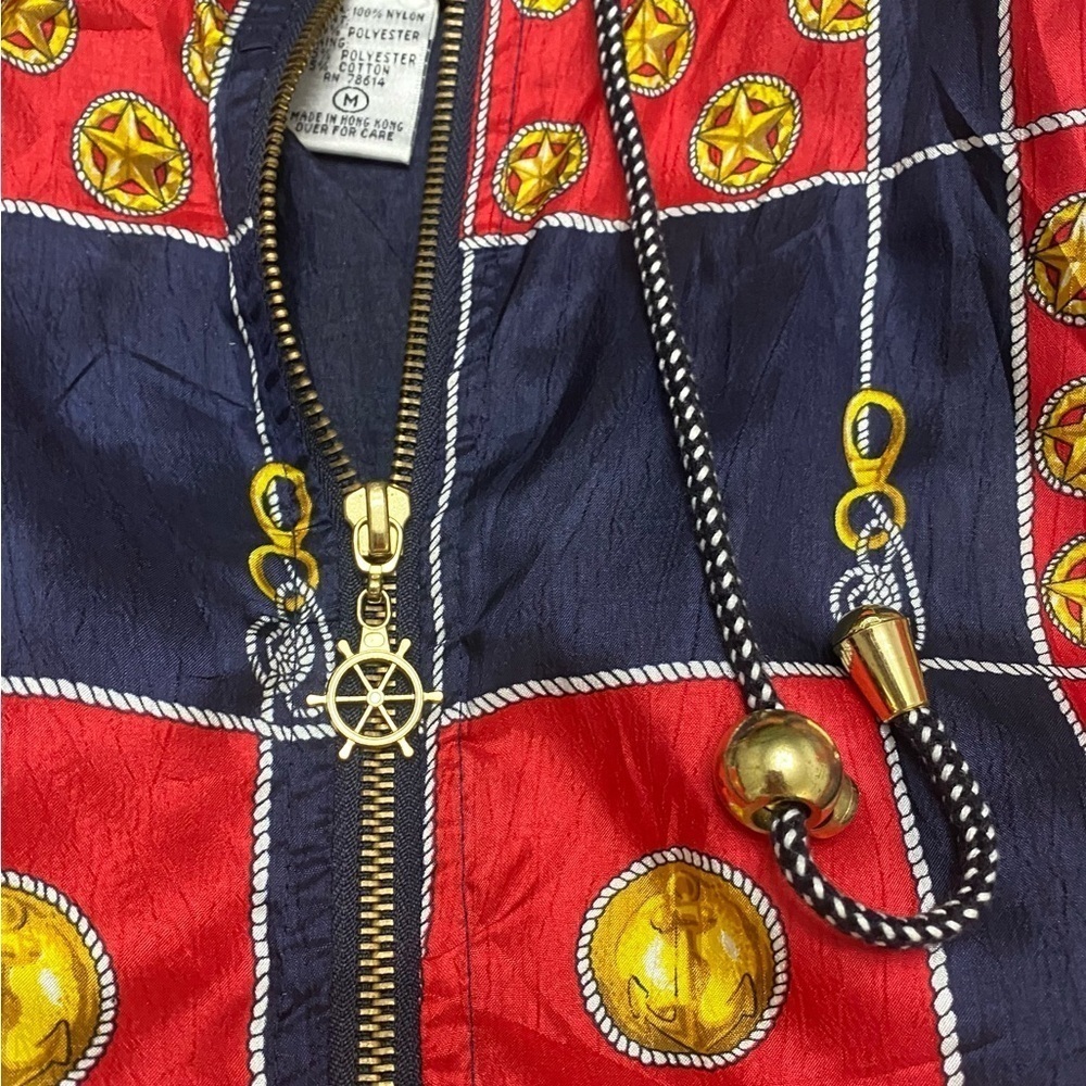 Lavon Vintage Windbreaker Nylon with tags 80s size Medium - Picture 3 of 10